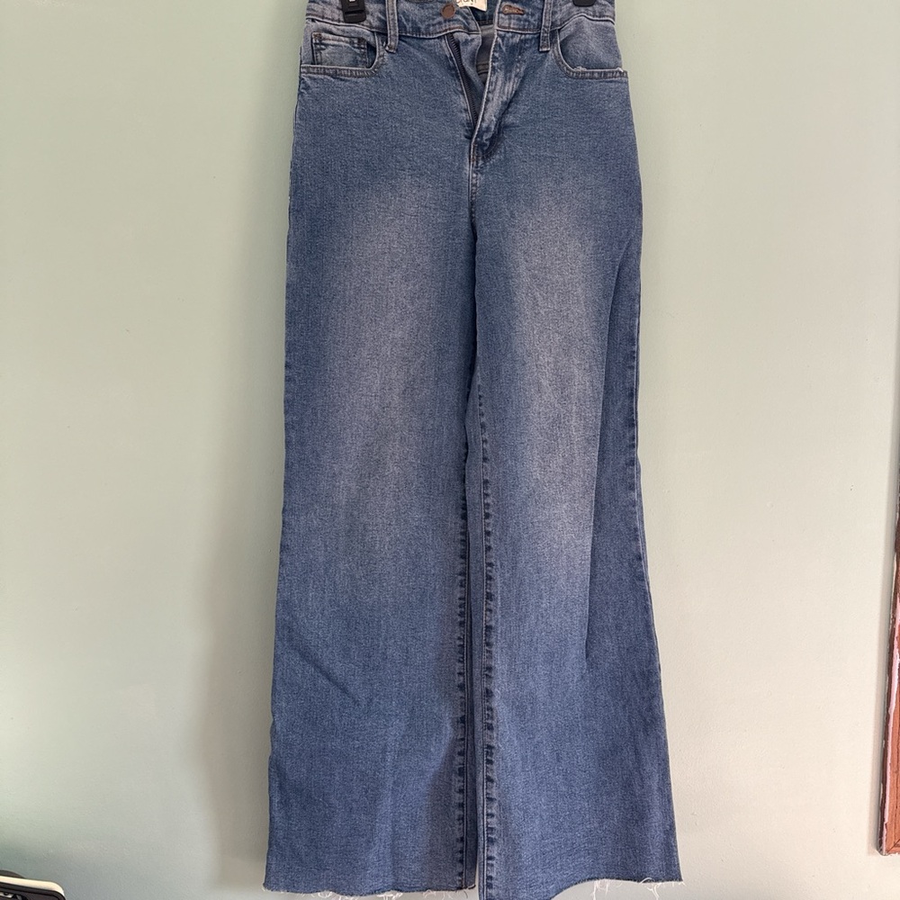 Vibrant Blue Flare & Wide Leg Jeans